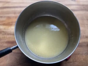 melted butter and flour for apple pie sauce