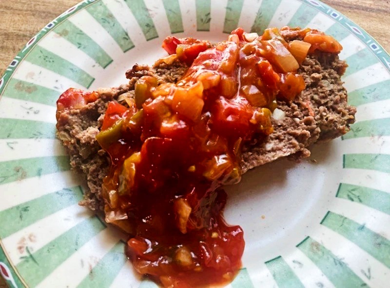 venison meatloaf with tomato relish