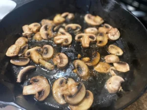 sauted mushrooms for Alice springs chicken