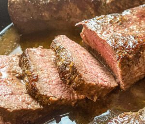 Perfect Cast Iron Venison Backstrap (Seared and Oven-finished)