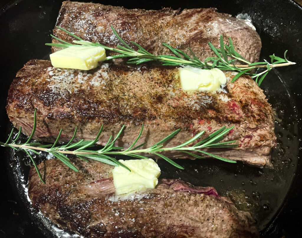 Perfect Cast Iron Venison Backstrap (Seared and Oven-finished)
