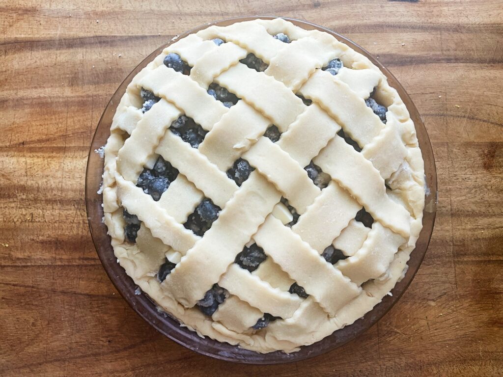 classic blueberry pie