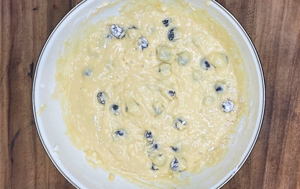 blueberry muffin batter 