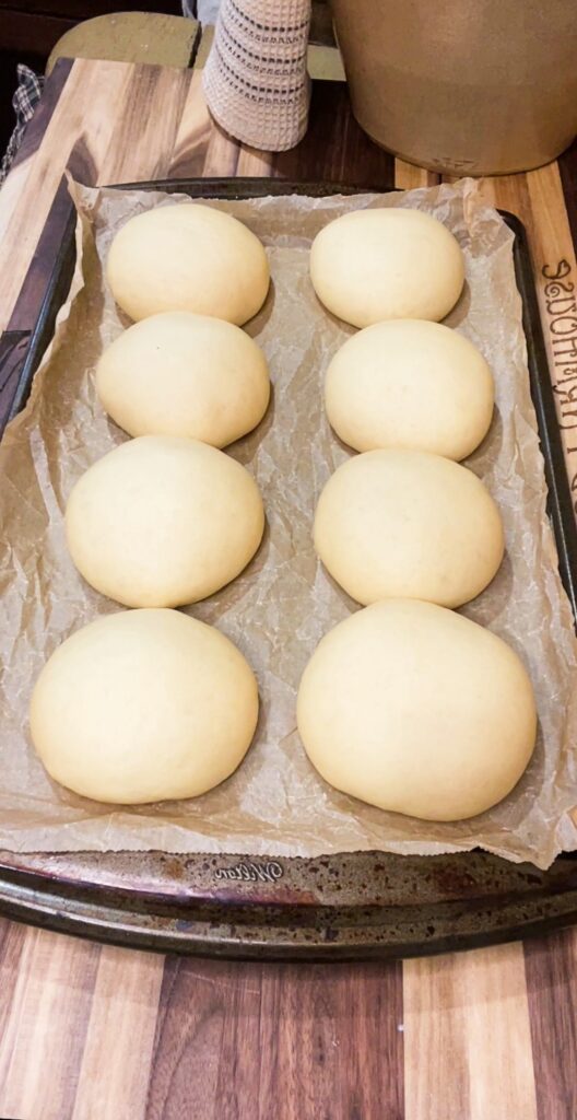 dough doubled in size and ready for the oven 