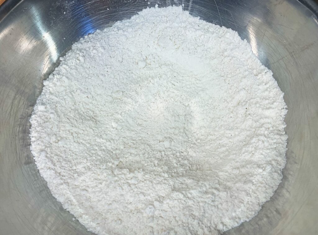 biscuit dry ingredients for strawberry shortcake