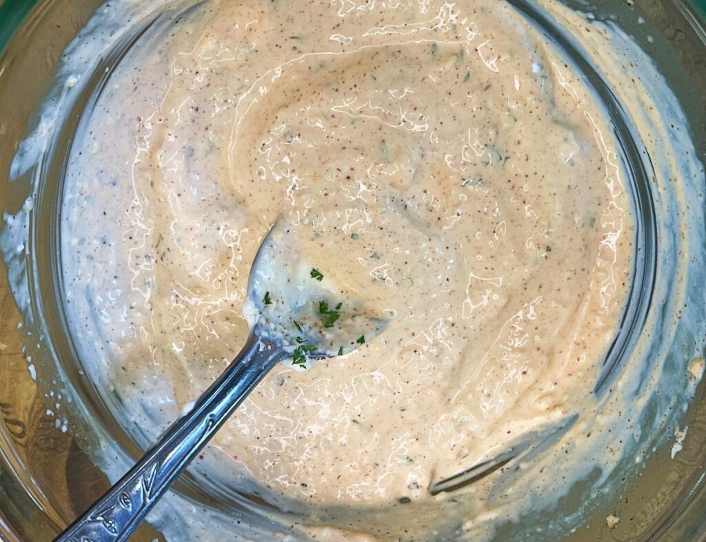 creamy lime sauce for street corn chicken bowls.
