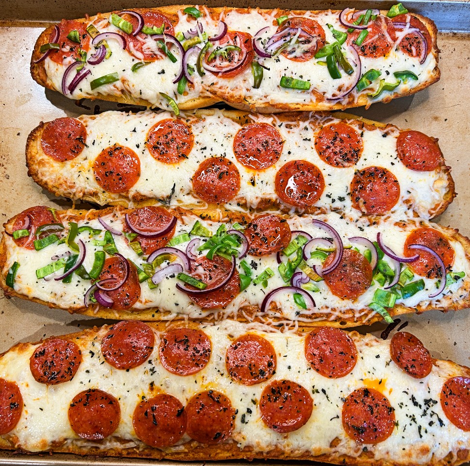 frozen Garlic bread pizza