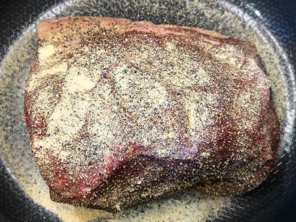 seasoned top round roast