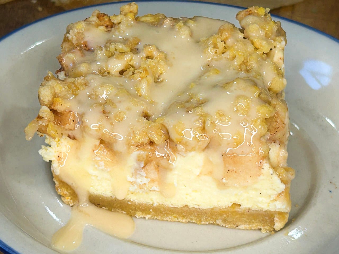 Apple Cheesecake Bars with Maple Glaze